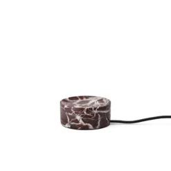 Trip LED lámpara de mesa recargable, rojo / blanco, mármol, vidrio, IP44