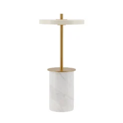 UMAGE lámpara de mesa LED recargable Asteria Move Mini, blanco 26 cm IP44
