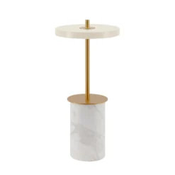 UMAGE lámpara de mesa LED recargable Asteria Move Mini, blanco 26 cm IP44