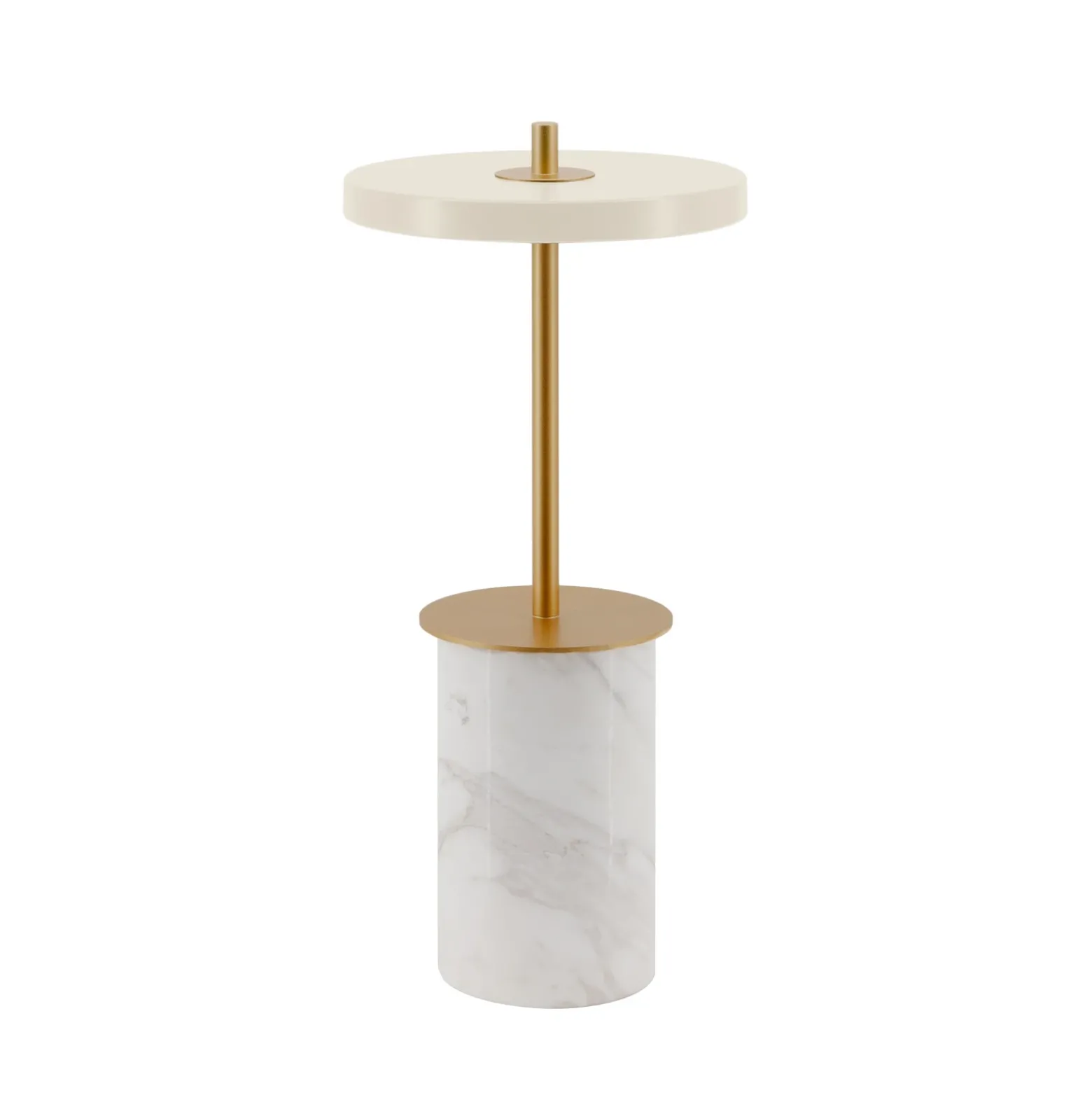 UMAGE lámpara de mesa LED recargable Asteria Move Mini, blanco 26 cm IP44