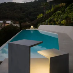 Vibia Empty 4125 lámpara exterior, hormigón, 45 cm