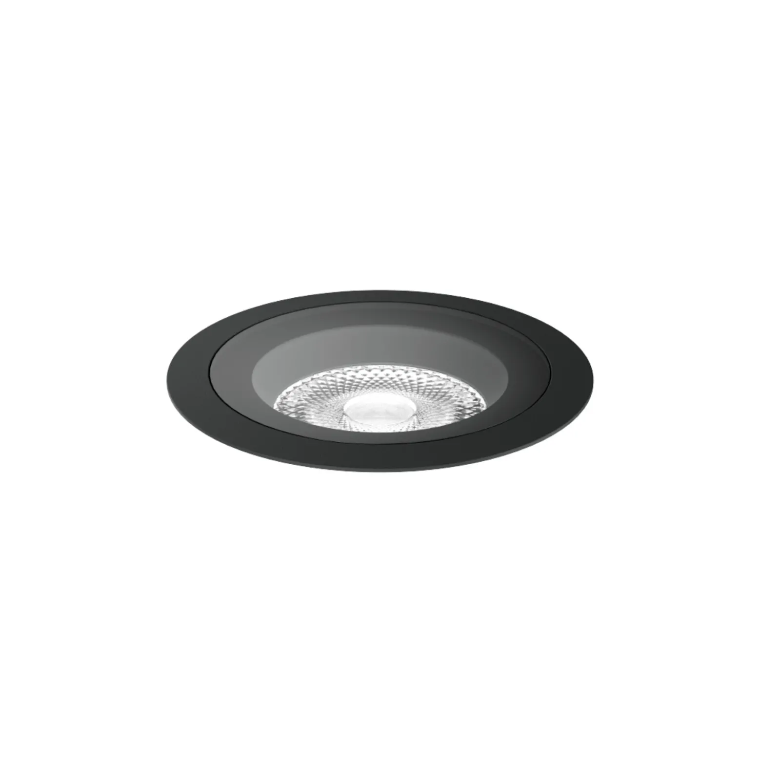 WEVER & DUCRÉ Foco de suelo LED empotrable Blink trim 2.0, negro