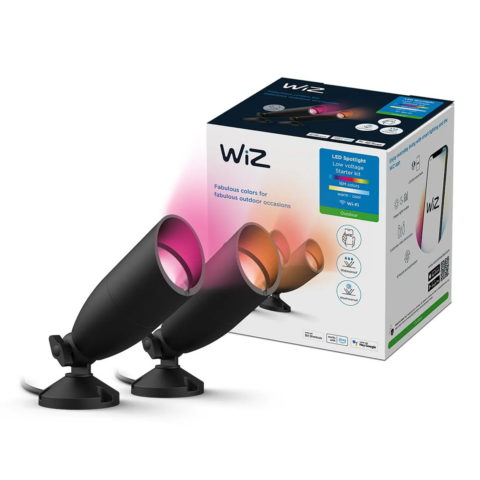 WiZ foco LED Ground starter kit paquete doble